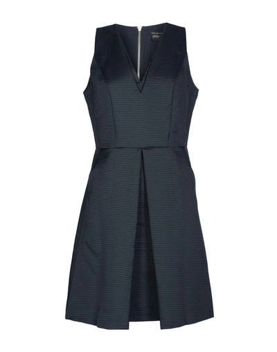 Shop Armani Exchange Short Dress In Dark Blue