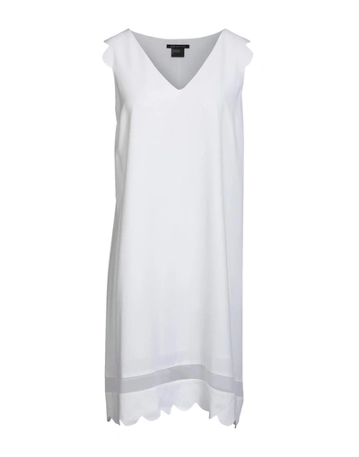Shop Armani Exchange Short Dress In White