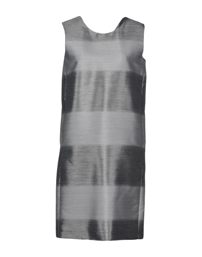 Shop Brian Dales Short Dresses In Grey