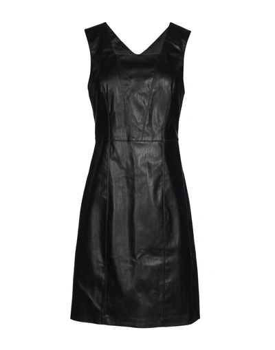 Shop Armani Exchange Short Dress In Black