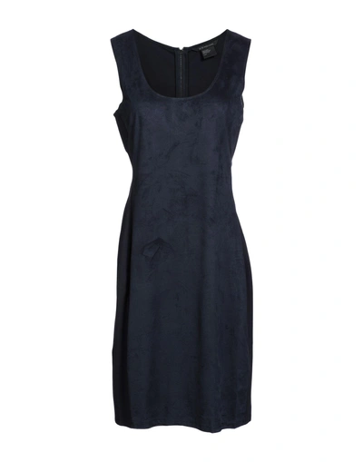 Shop Armani Exchange Short Dress In Dark Blue