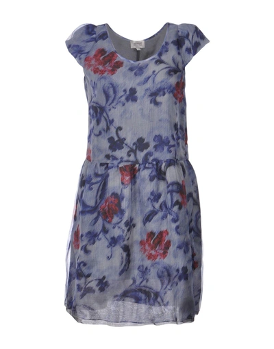 Shop Armani Collezioni Woman Mini Dress Mauve Size 4 Polyester In Purple