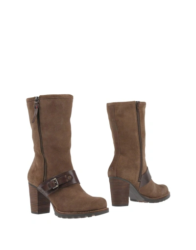Shop Tommy Hilfiger Ankle Boots In Khaki