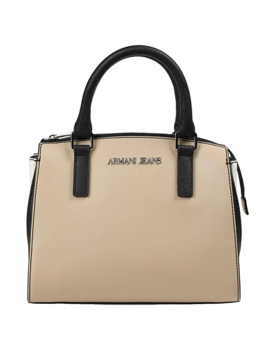 Armani Jeans Handbag In Beige | ModeSens