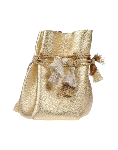 Shop Ermanno Scervino Cross-body Bags In Gold