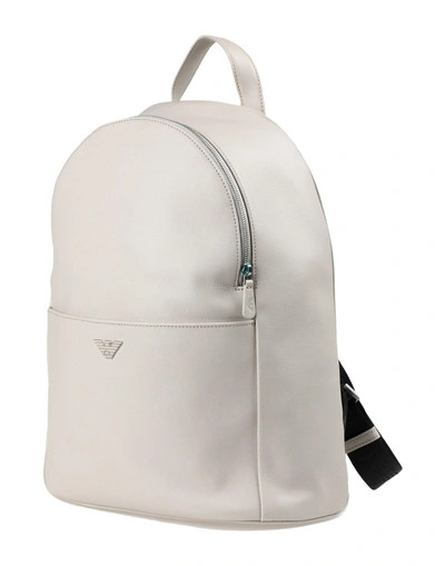 Shop Emporio Armani Backpacks & Fanny Packs In Light Grey