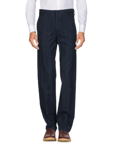 Shop Class Roberto Cavalli Casual Pants In Dark Blue