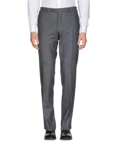 Shop Canali Casual Pants In Grey