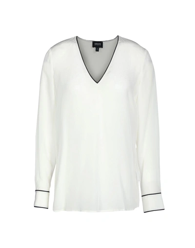 Shop Armani Jeans Blouses In White
