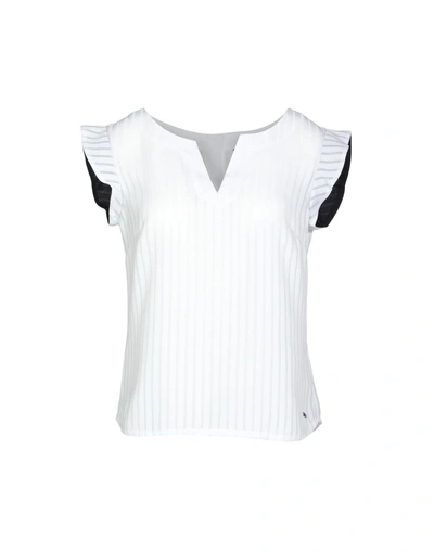 Shop Armani Exchange Blouse In White