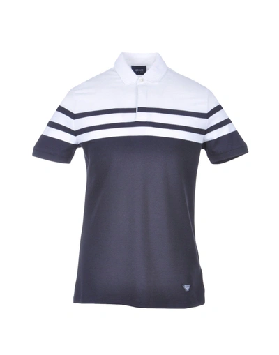 Shop Armani Jeans Polo Shirt In Blue