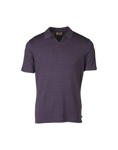 Shop Armani Collezioni Polo Shirt In Purple