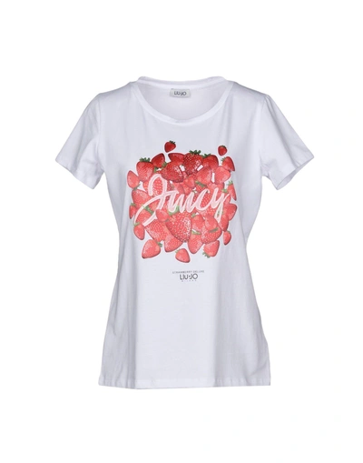 Shop Liu •jo T-shirt In White