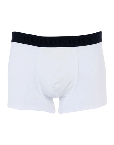 Shop Burberry Boxers In White
