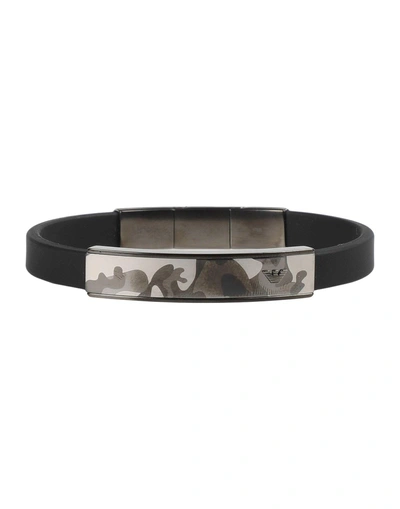 Shop Emporio Armani Bracelet In Black