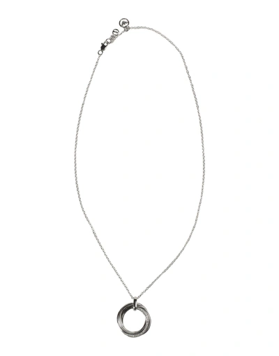 Shop Emporio Armani Necklace In Silver