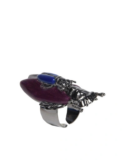 Shop Ilenia Corti Vernissage Ring In Purple