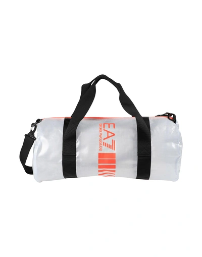 Shop Ea7 Travel Duffel Bags In Transparent