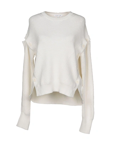 Shop Helmut Lang Sweater In White