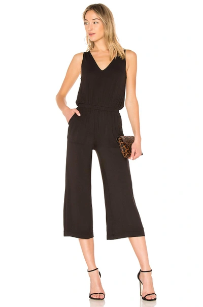 Shop David Lerner Wide Leg Jumpsuit In Black