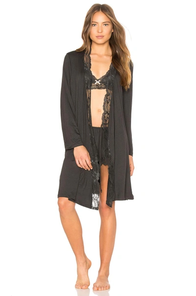 Shop Eberjey Everly Robe In Black