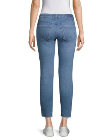 Shop Amo Twist Skinny Ankle Jeans In Blue Jay