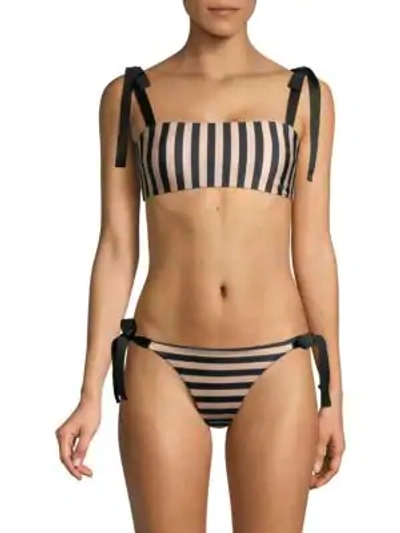 Shop Zimmermann Jaya Bandeau Two-piece Bikini Set In Stripe