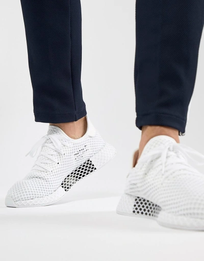 Adidas Originals Deerupt Runner Sneakers In White Cq2625 - White | ModeSens