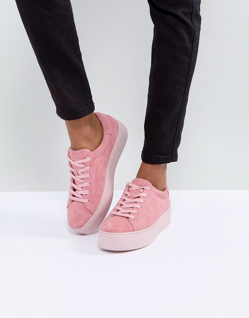 Vagabond Jessie Pink Suede Sneakers - Pink |