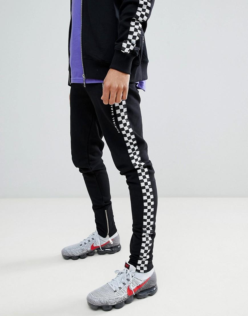 criminal damage skinny joggers