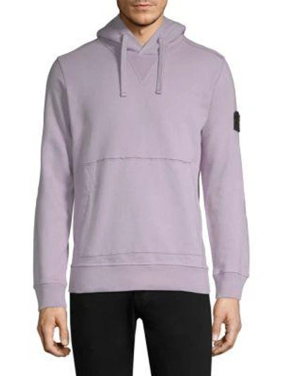 Stone Island Pullover Hoodie In Lavender | ModeSens