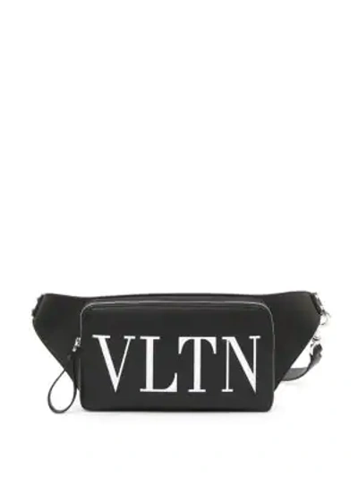 Shop Valentino Garavani Leather Crossbody Bag In Nero Bianco