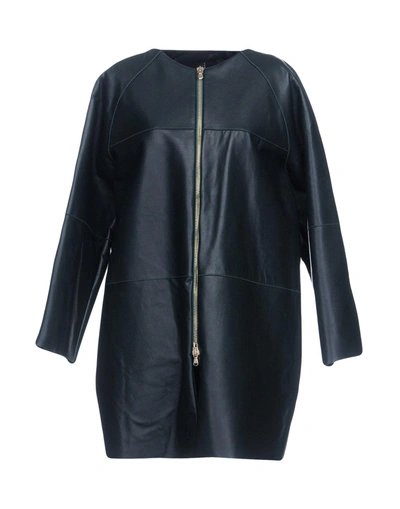 Shop Liviana Conti Coat In Maroon