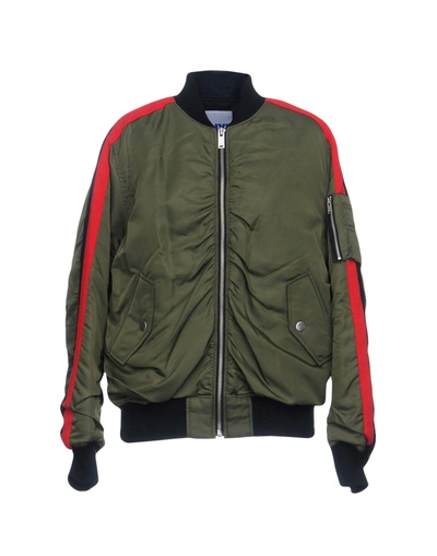 Shop Sjyp Jackets In Military Green