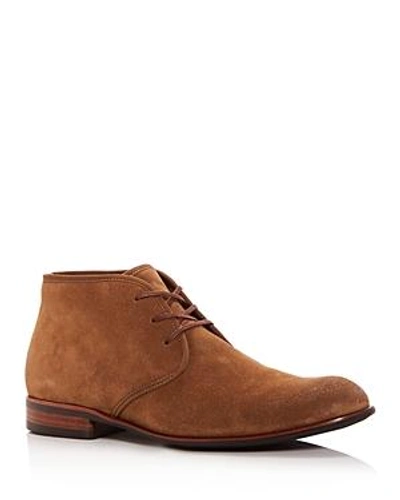Shop John Varvatos Men's Seagher Leather Chukka Boots In Brownstone