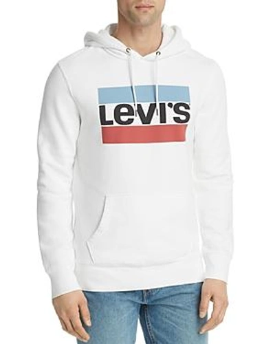 Shop Levi's Graphic Logo Hoodie In White