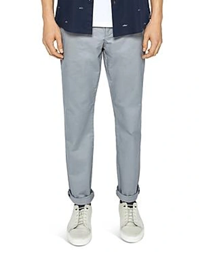 Shop Ted Baker Procor Slim Fit Chinos In Light Gray