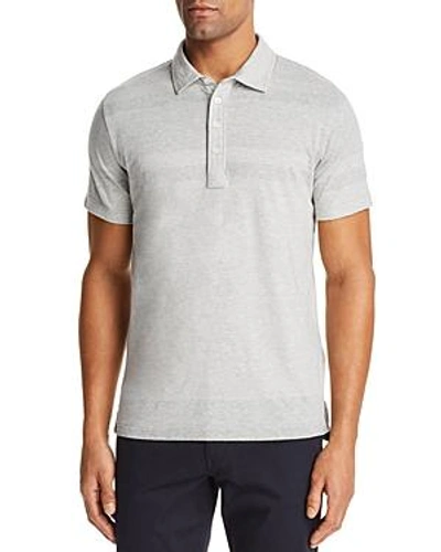 Shop Billy Reid Gradient Short Sleeve Polo Shirt In Nat/lt Gry