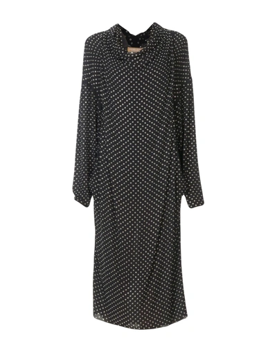 Shop Michael Kors 3/4 Length Dresses In Black