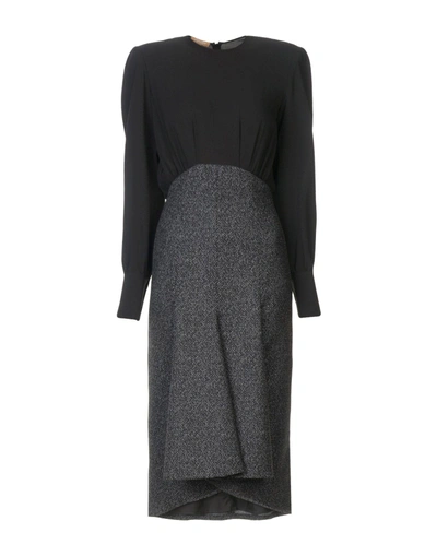 Shop Michael Kors 3/4 Length Dress In Black