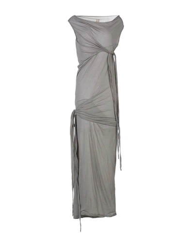 Shop Rick Owens Drkshdw Long Dresses In Grey