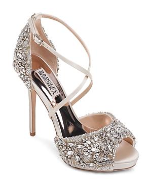 badgley mischka hyper crystal embellished sandal
