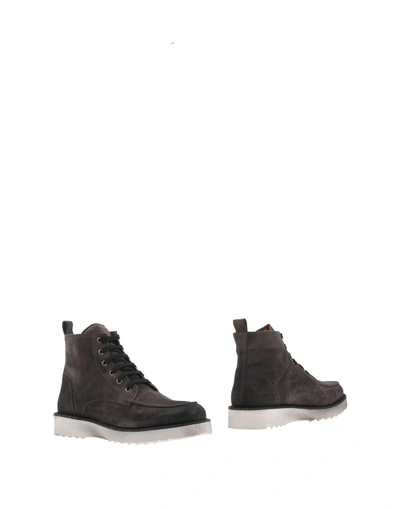 Shop Pantofola D'oro Ankle Boots In Steel Grey