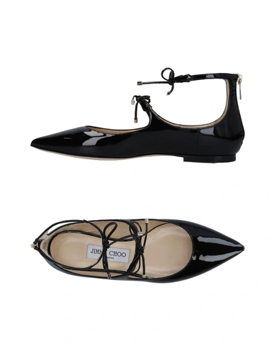 Shop Jimmy Choo Ballet Flats In Black