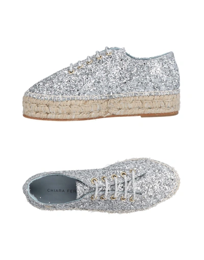 Shop Chiara Ferragni Espadrilles In Silver