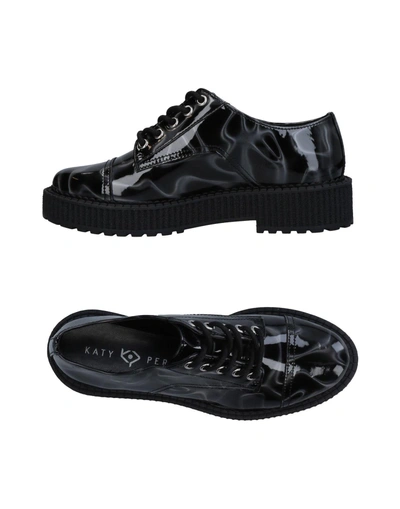 Shop Katy Perry Laced Shoes In Black