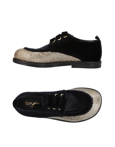 Shop Tipe E Tacchi Laced Shoes In Black