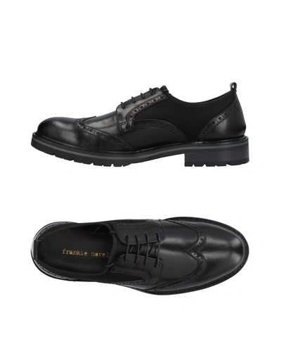 Shop Frankie Morello Lace-up Shoes In Black