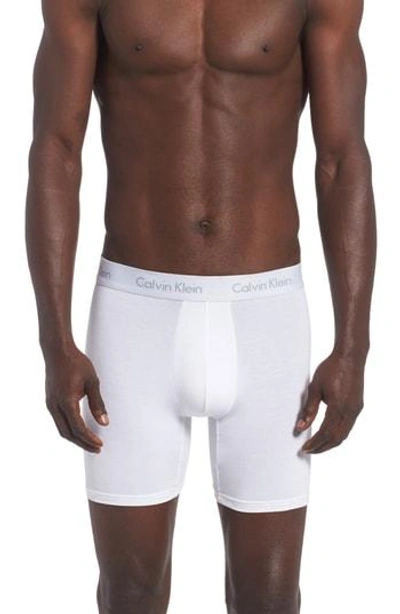 Shop Calvin Klein U5555 Micromodal Boxer Briefs In White
