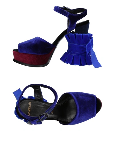Shop Tipe E Tacchi Sandals In Dark Blue